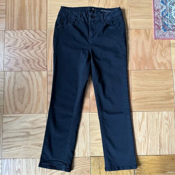 NWOT 1822 Denim Better Butter Black Straight Leg Jeans - Picture 2 of 11